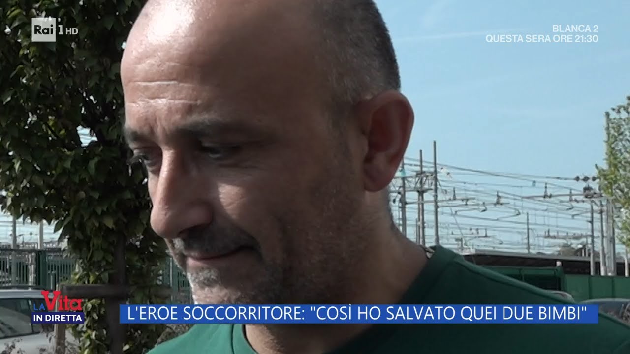 L'eroe soccorritore: "Cosi ho salvato quei due bimbi" - La vita in diretta 05/10/2023