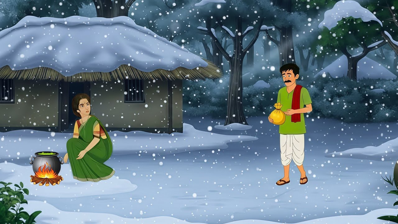गरीब पर ठंड का कहर | Hindi kahani | Hindi story | Hindi Moral stories | Cartoon story | Kahaniya