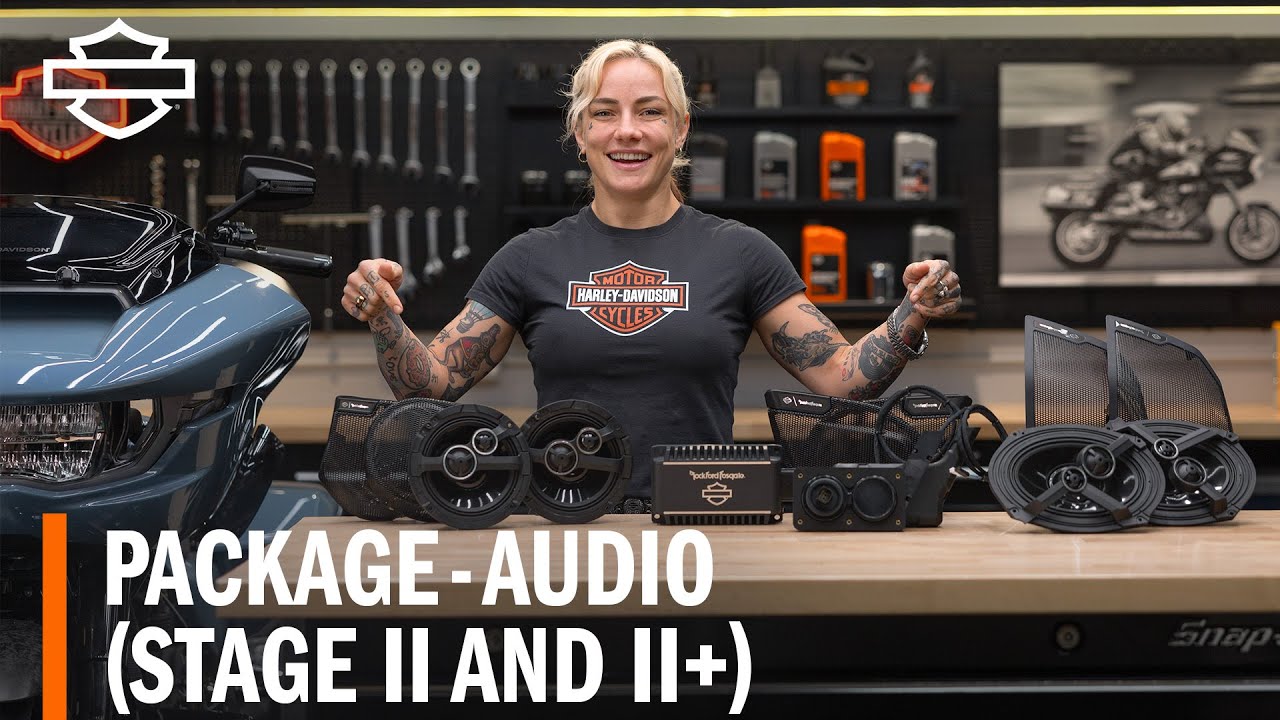 Обзор комплекта аксессуаров Harley-Davidson Audio Powered by Rockford Fosgate Stage II и Stage II+