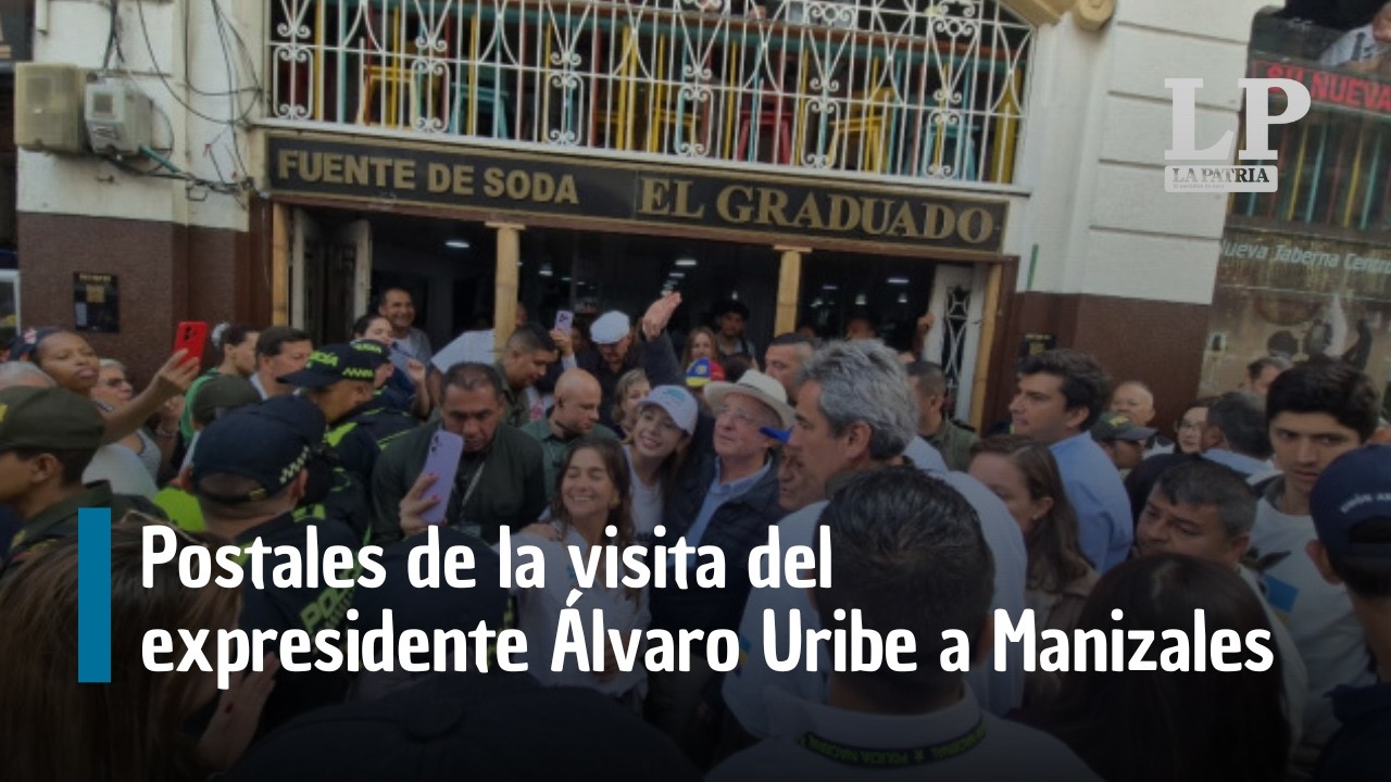 Postales de la visita del expresidente Álvaro Uribe a Manizales: regalos, críticas y campaña