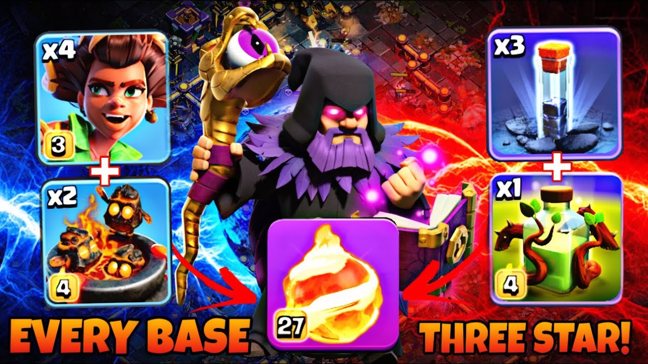 Incredible FireBall with RootRiders & New Spell | TownHall 18 Best Strategy for Legendary #supercell