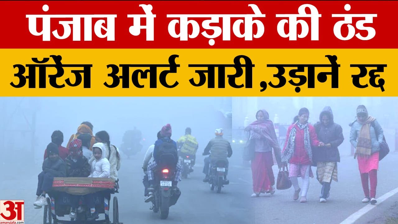 Punjab में कड़ाके की ठंड, तापमान 1.5° गिरा, शीत लहर का ऑरेंज अलर्ट |Hindi News| Weather Update|