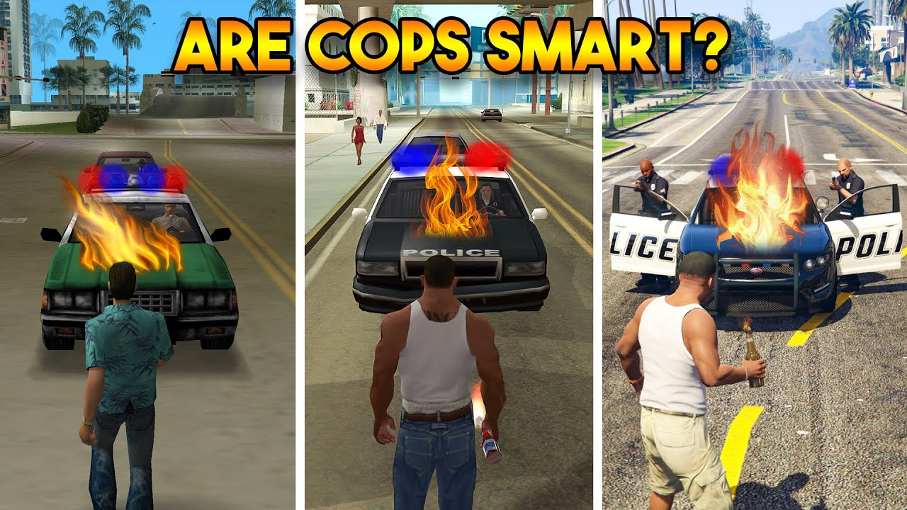 ARE GTA COPS SMART? (COPS FROM EVERY GTA GAME)