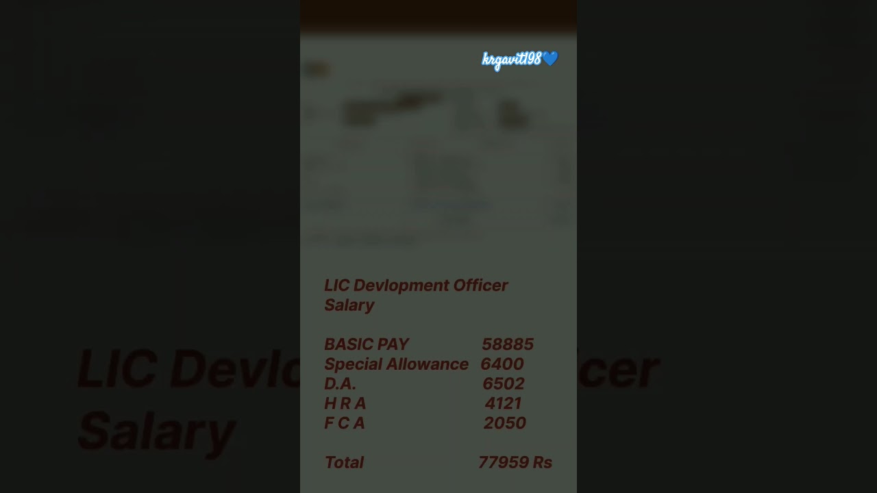 Lic ADO/DO Development officer Salary After Wage Revision 2024 New Joining #motivation #lic #salary