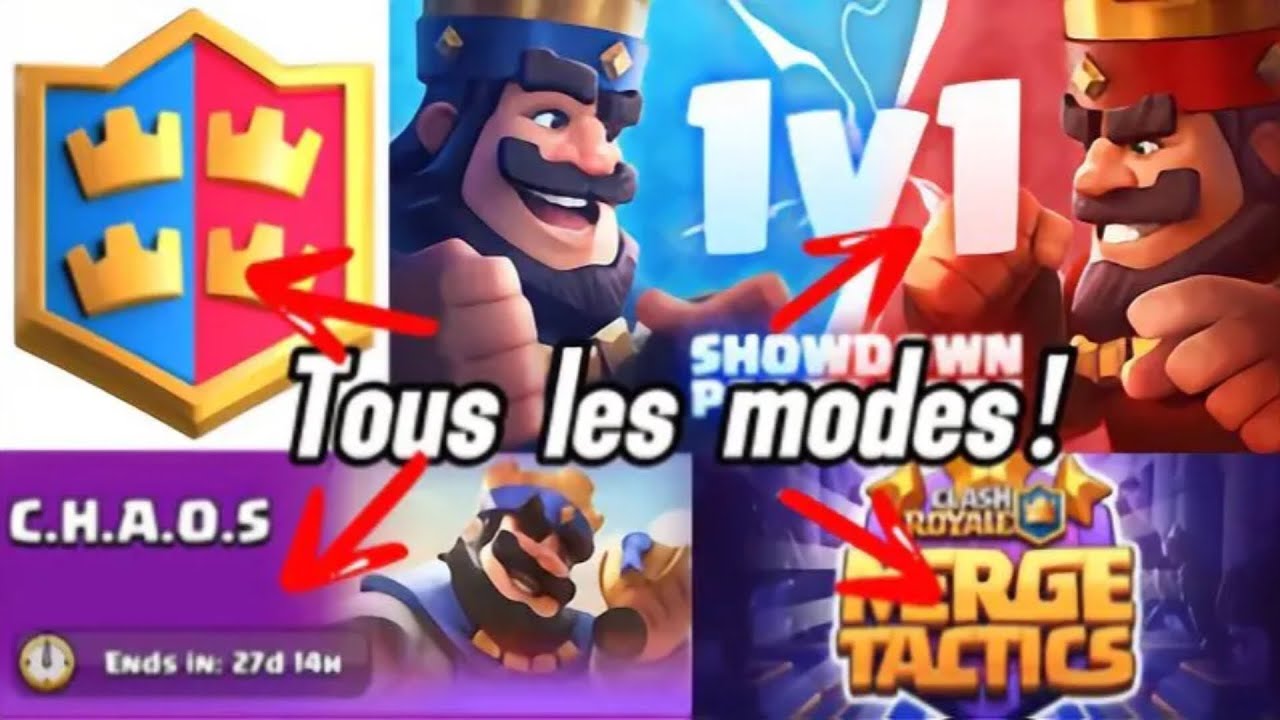 Je dois gagner dans tous les mods !#clashroyale #video #gaming 