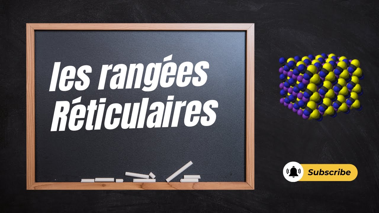 chimie minérale 1 ( cristallographie) : les Rangées Réticulaires 