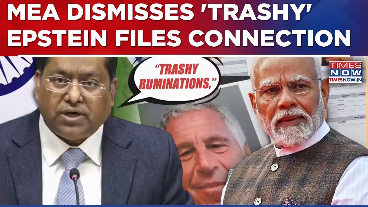MEA Rubbishes 'Trashy' Claim Of  'Reference To PM Modi's 2017 Israel Visit In Epstein Files', Watch!