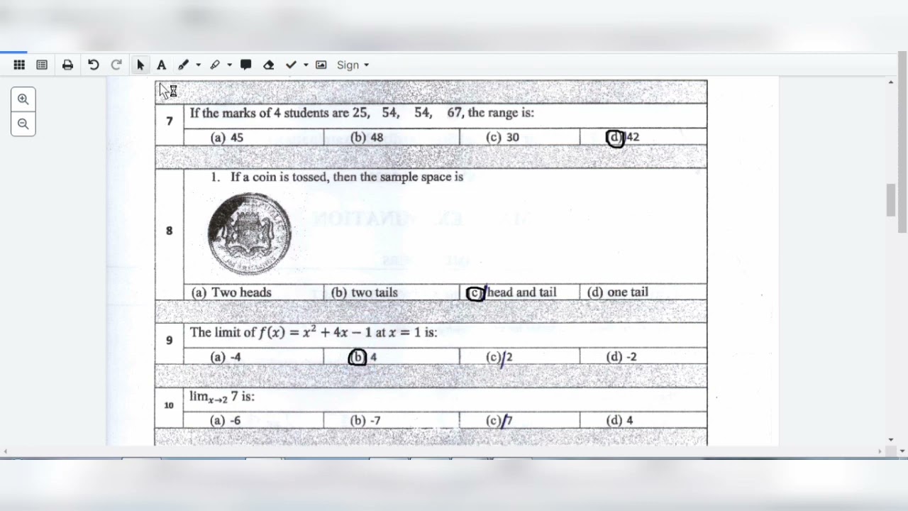 Imtixaanka dowlada maadada xisaabta fasalka form four 2021 qeybta 1aad. number 1 ans wa: A.