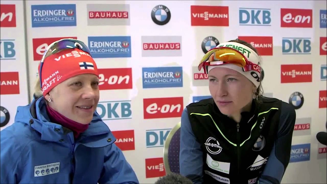 Дарья Домрачева и Кайса Макарайнен