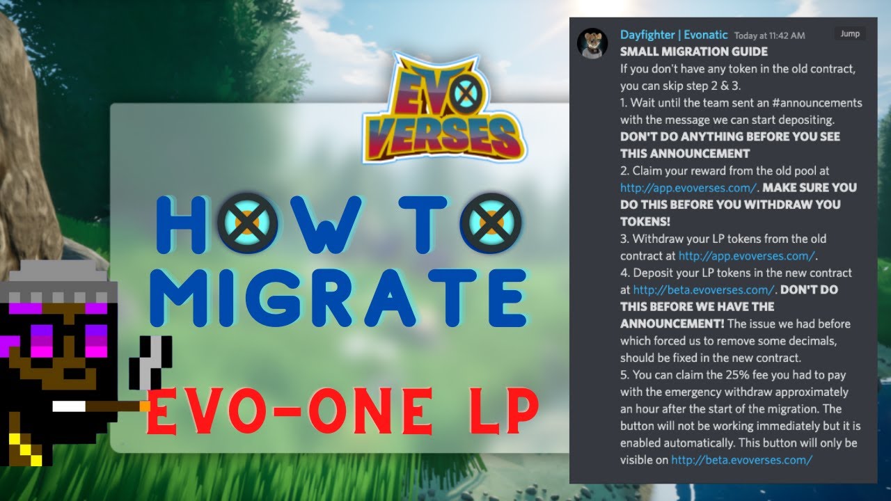 EvoVerses STEP BY STEP Migration Guide (EVO-ONE LP)