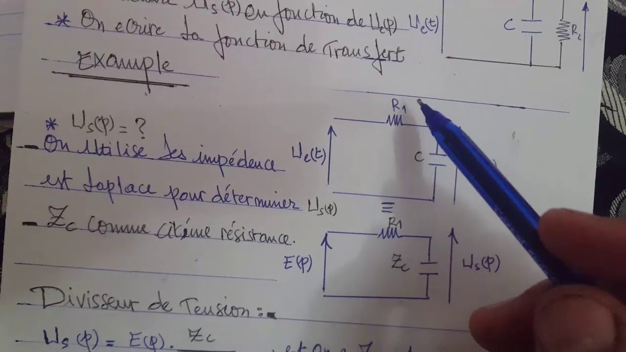 23- Systhème asservi : TD 02 exercice 03 parte 1