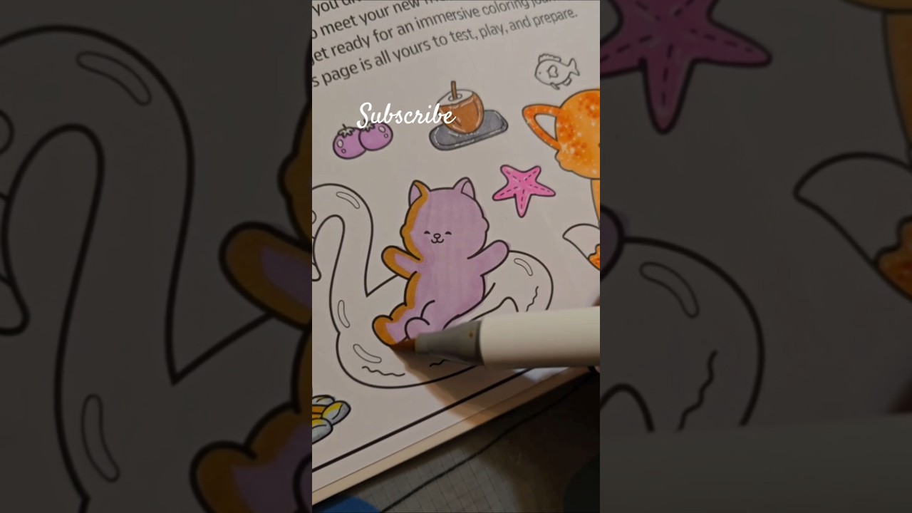 How to coloring pages tutorial #cozygirl #coloring #relaxing #coloringpages #glitter #alcoholmarkers