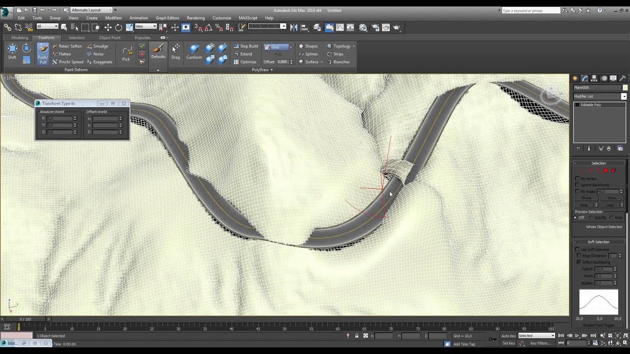 Building complex road and terrain in 3ds max fast and easy