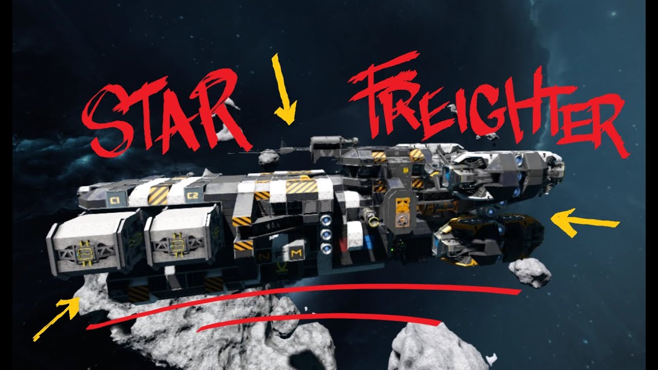 Another large block shipy thing - Star Freighter - Space Engineers