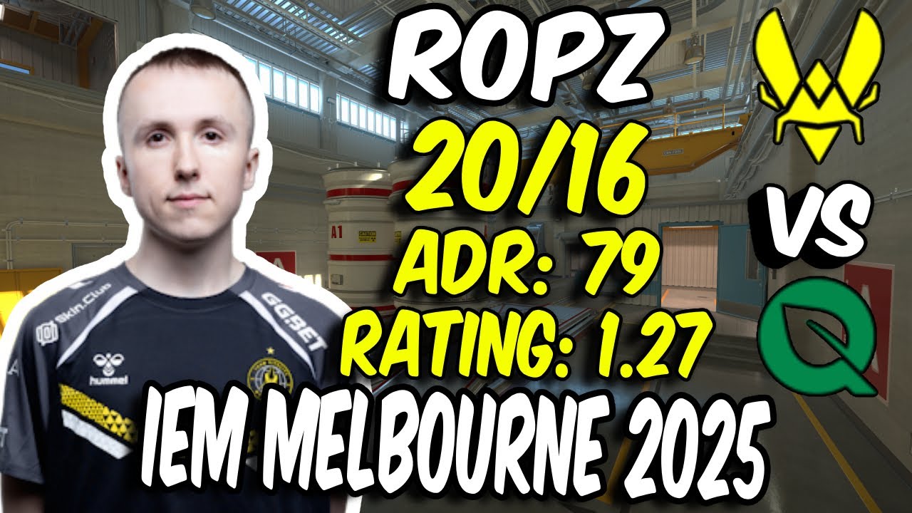 CS2 POV Vitality ropz (20/16) vs FlyQuest (Nuke) @ IEM Melbourne 2025