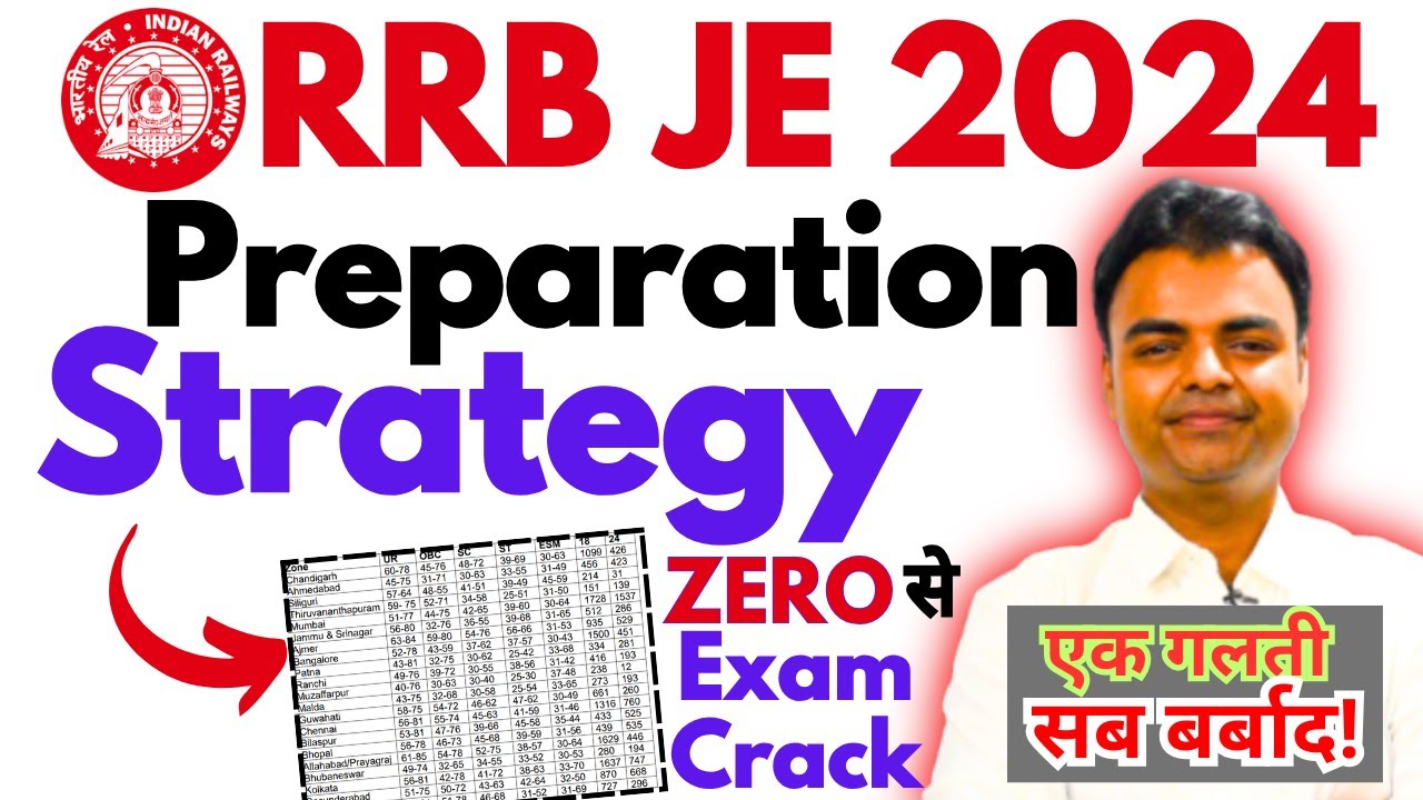 RRB JE 2024, Preparation Strategy to Crack RRB JE 2024, Zero to RRB JE Job, Best Books, Syllabus pdf