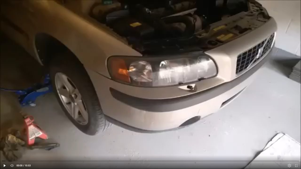 Volvo S60 XC70 oil change tips - filter cup wrench, filter brand, jacking lifting