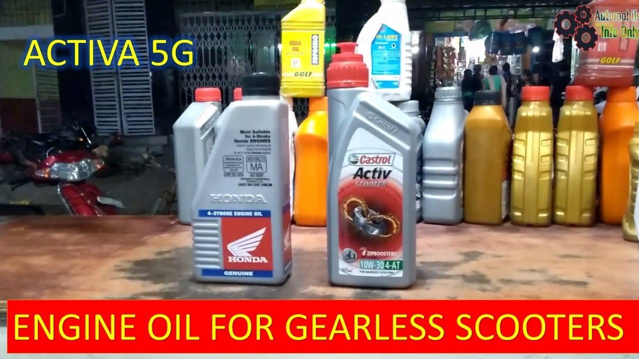 Which is best Engine Oil for Scooters, Activa 5G