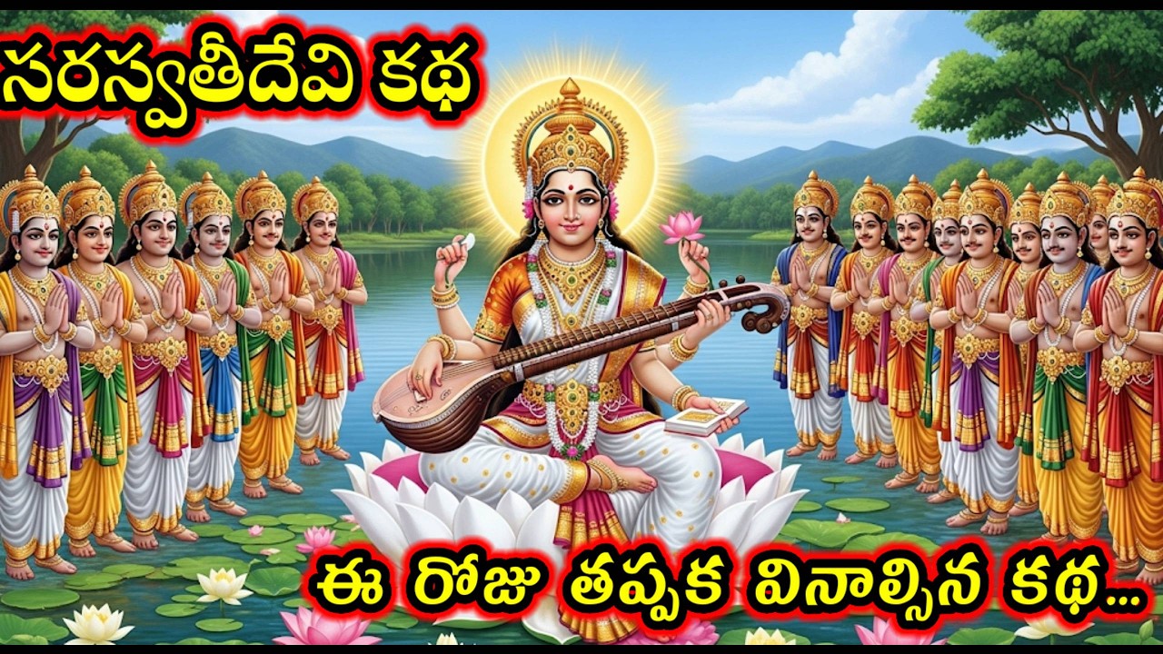 సరస్వతీదేవి కథ ||Goddess Saraswathi story#saraswati #dasara #durga