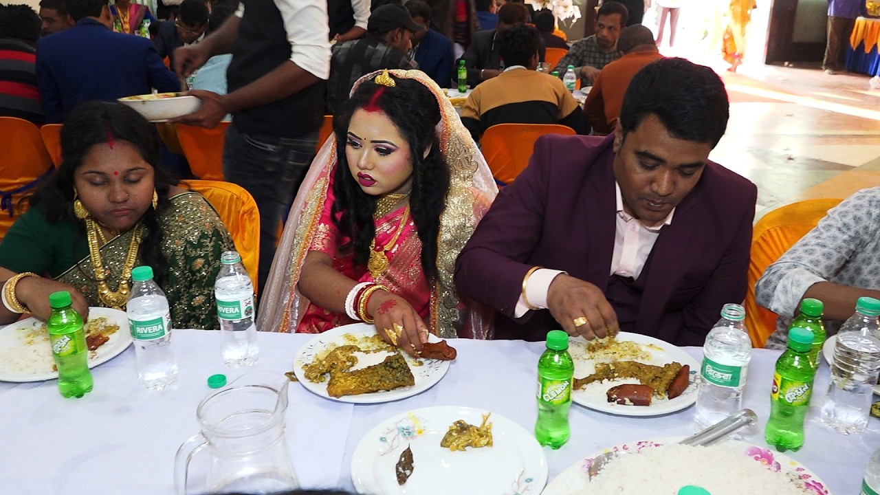 বিয়ে বাড়ির খাওয়া দাওয়া। হিন্দু বিয়ে বাড়ির খাবার অনুষ্ঠান। biye bari khawa dawa Part-06
