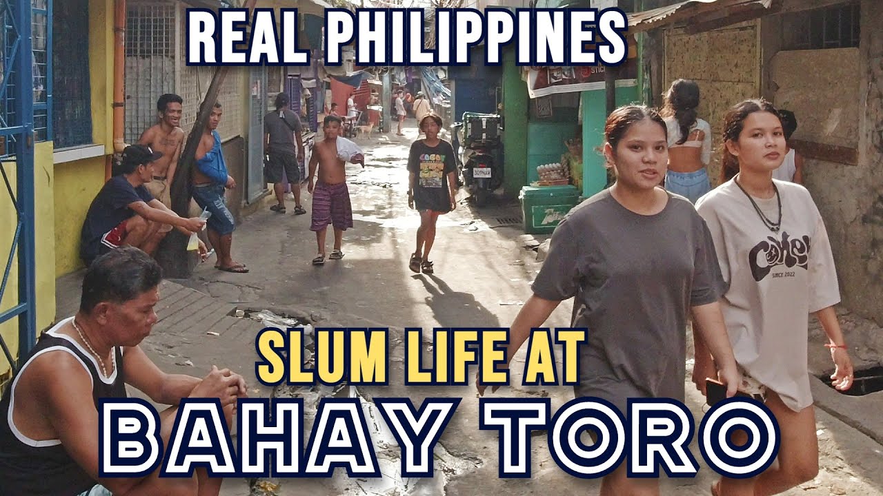 UNSEEN POVERTY LiFE in BAHAY TORO  WALKING HIDDEN LIFE NARROW ALLEY in BAHAY TORO Philippines [4K]