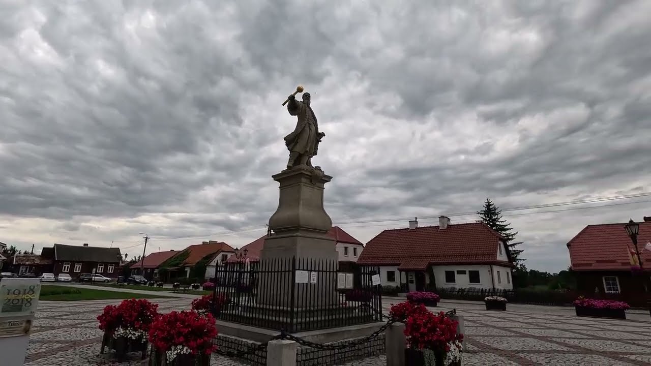Podlasie - Tykocin - spacer z Zamku Królewskiego do Starego Rynku (4K)