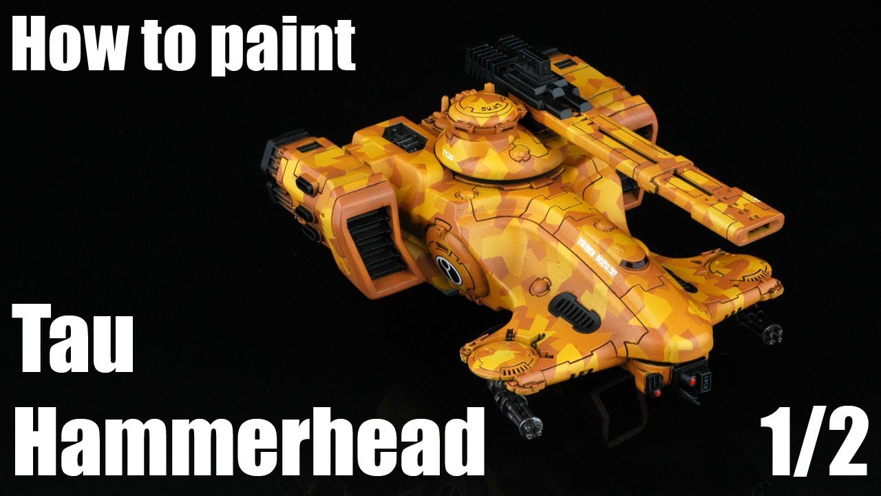How to paint Tau Hammerhead? (Desert Camouflage) 1/2