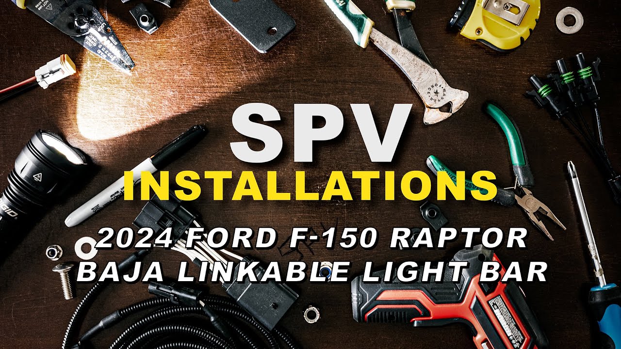2024 Ford F150 Raptor Gen 3 Baja Linkable Light Bar Установка модульного бампера 21 22 23 24 25 и...