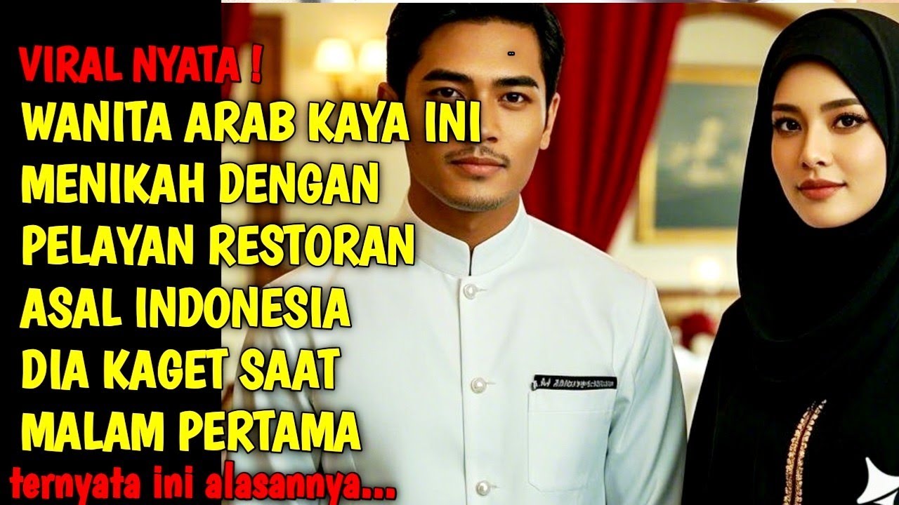 KISAH NYATA | VIRAL ! KISAH ROMANTIS WANITA ARAB KAYA INI MENIKAH DENGAN PELAYAN RESTORAN INDONESIA