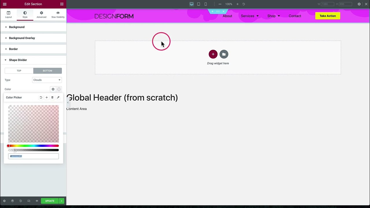 Elementor: Create a Sticky, Responsive Header/Navigation for Mobile Devices