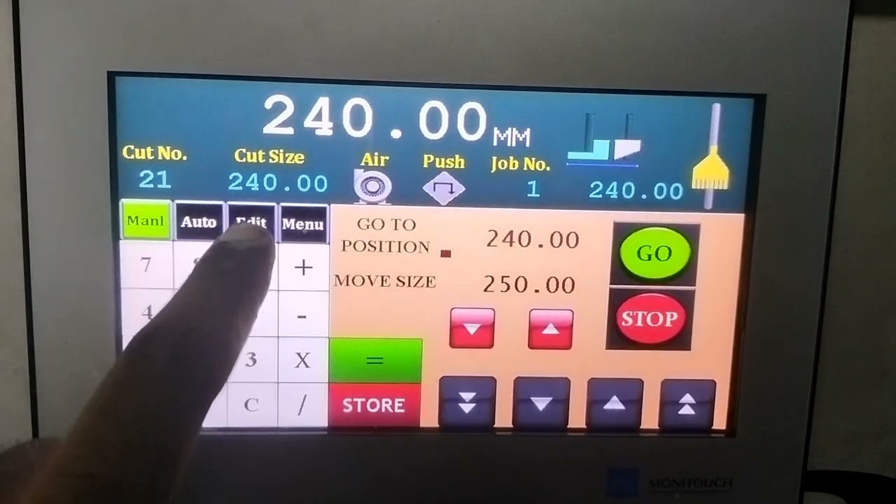 Paper Cutting Machine program for 2 Speed motor #fuji #plc #hmi