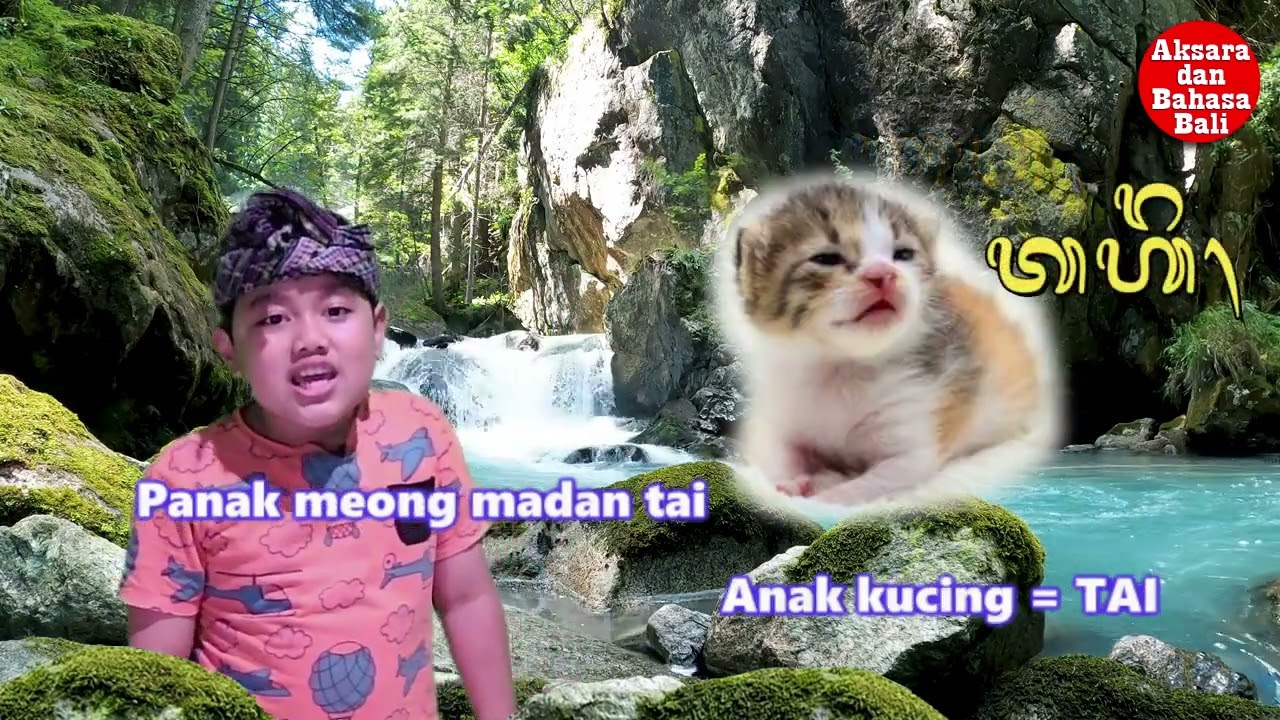 Nama Anak dan Induk Binatang dalam bahasa Bali - Wastan panak lan inan buron beraksara Bali