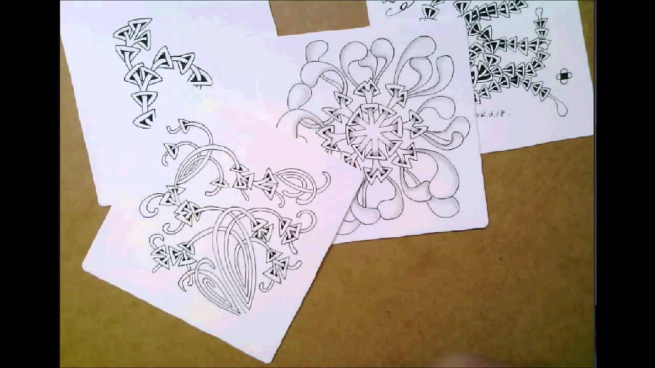 如何畫Zentangle®圖樣  How to draw the Zentangle® Pattern RIXTY