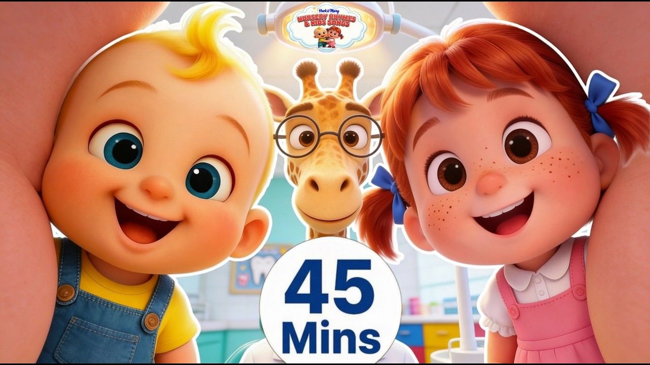 Brush Your Teeth Song + More Baby Songs | Nursery Rhymes for Kids | Huck&Mary Cartoon