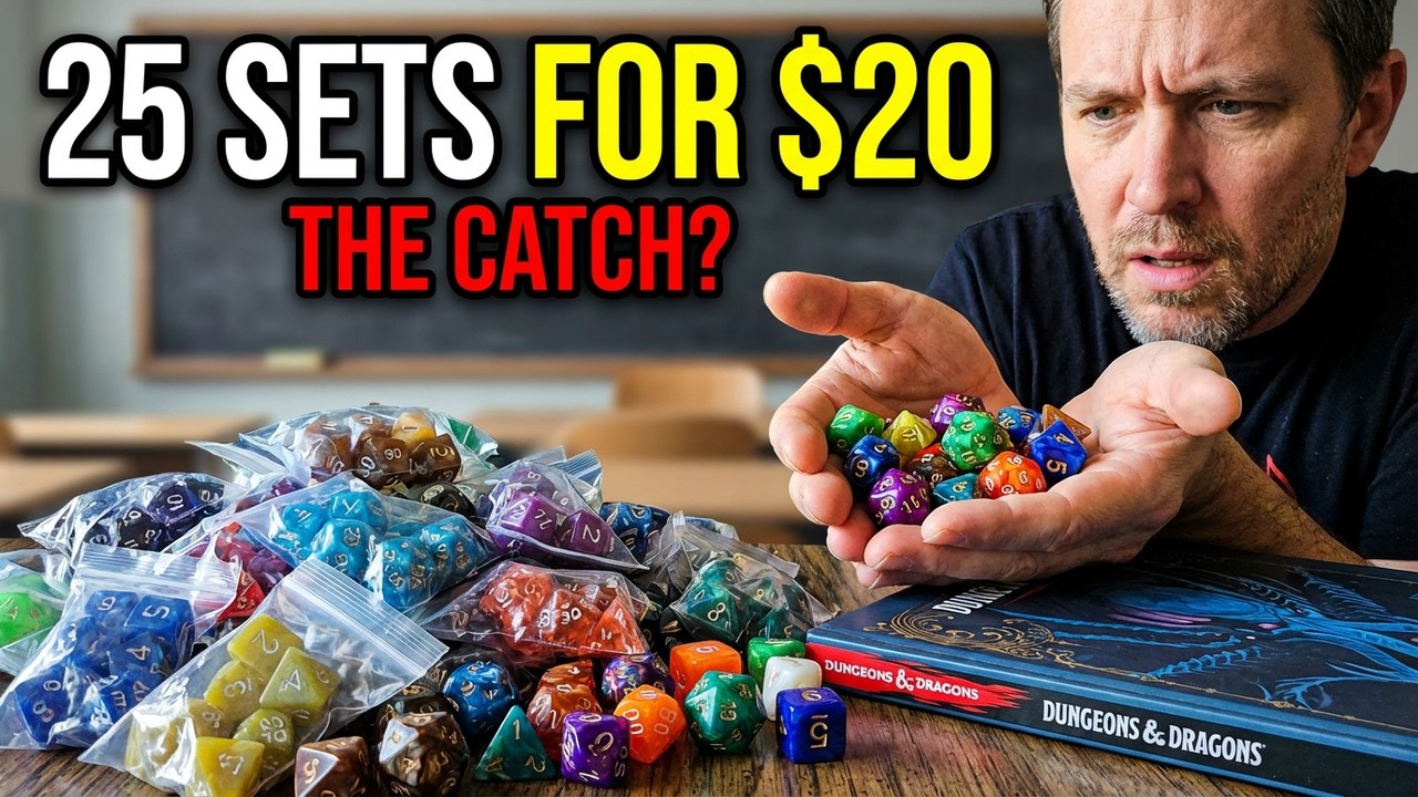 25 sets of DnD dice for $20 What's the catch?