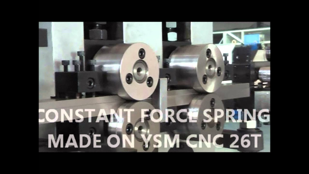 Constant Force Spring made on YSM CNC   26T