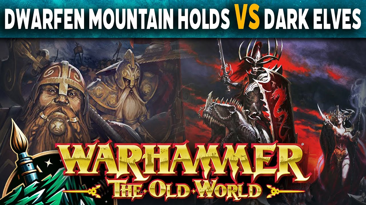 Happy Festivus - Dwarfen Mountain Holds vs Dark Elves - Warhammer The Old World Battle Report