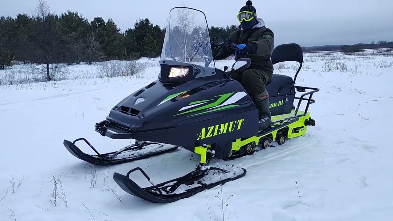 Тест мини снегохода Azimut