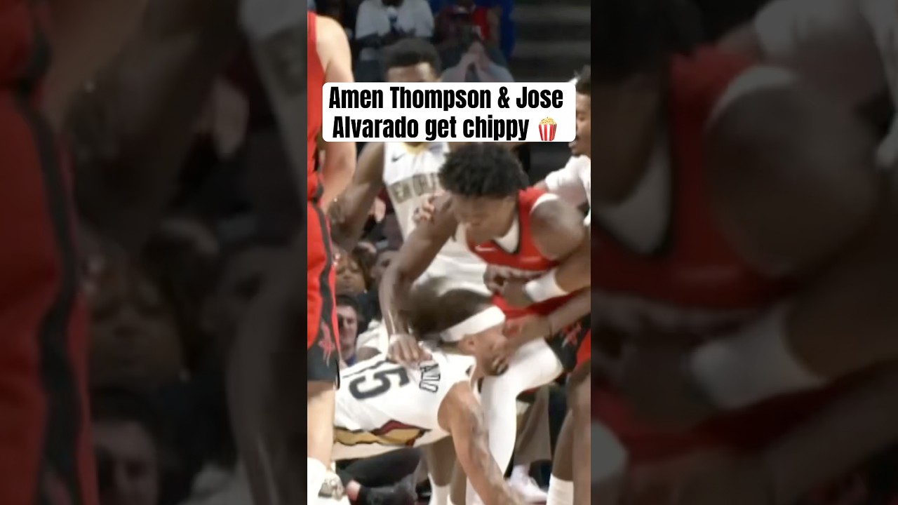 Thompson & Alvarado got tangled up 👀