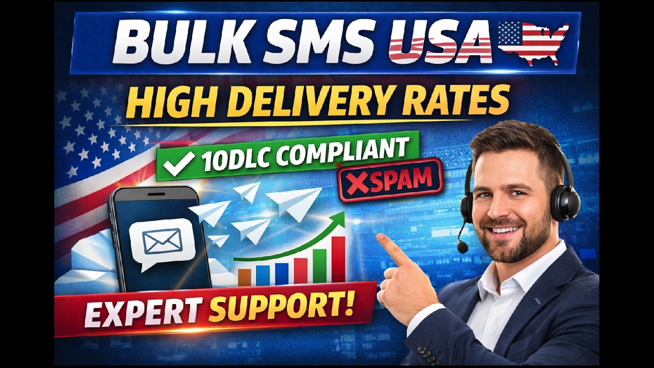 Bulk SMS USA: How To Get High Delivery Rates (Expert Support)
