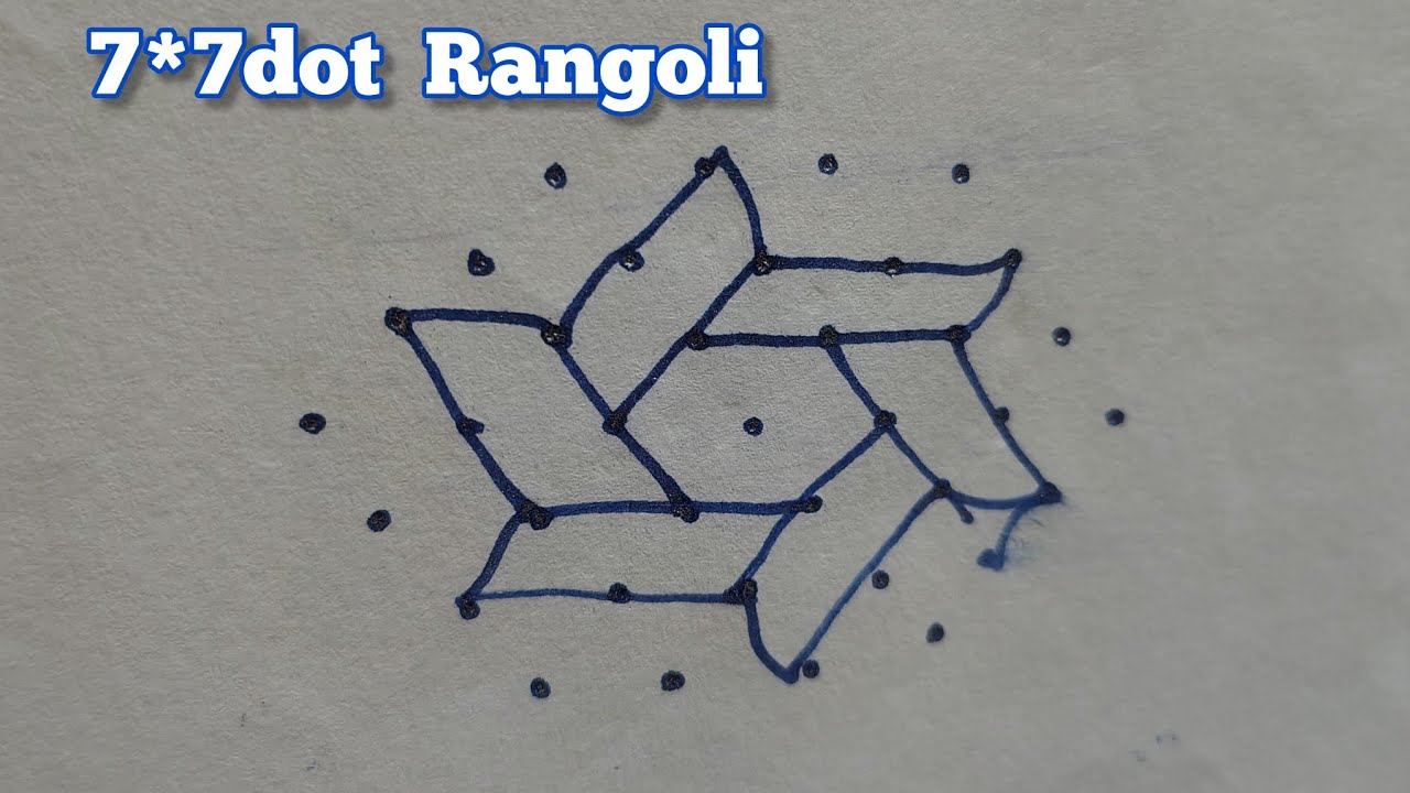 Tiranga Rangoli Design | 7*7 Dot Rangoli | Indian Flag Rangoli | independence day rangoli |  Rangoli