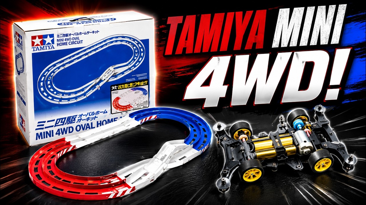 Mini 4WD Episode 1 - Tamiya mini 4WD oval circuit