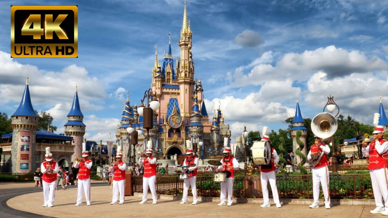 Disney Mainstreet Philharmonic Marching Band 4K 60fps HD