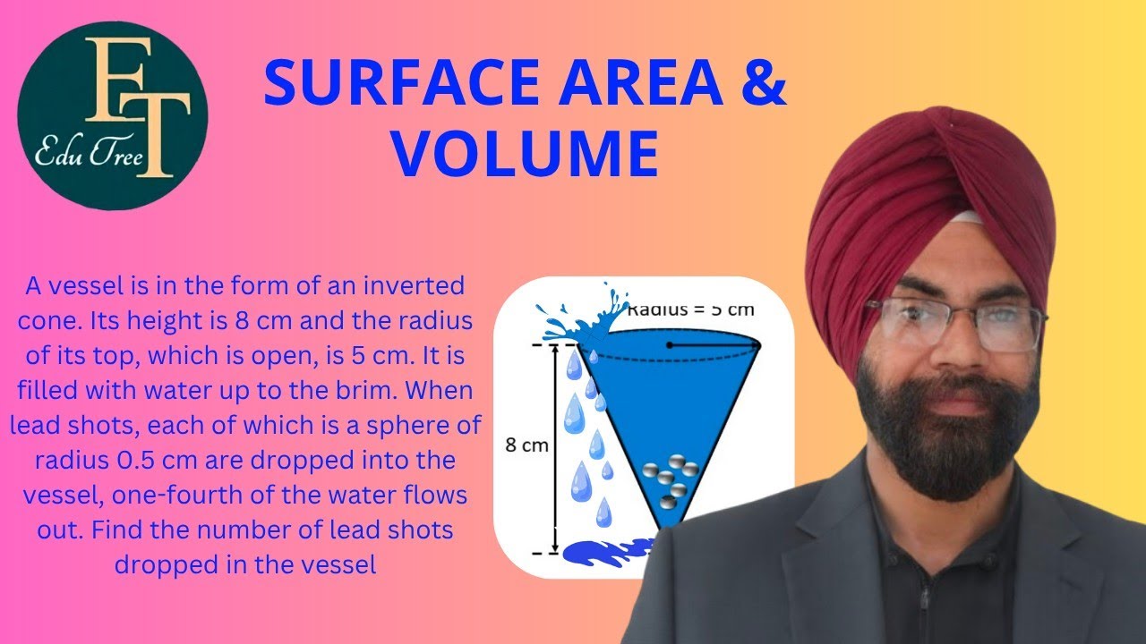 How Many Lead Shots Make Water Overflow? | Class 10 Maths (surface, area &Vol) Easy Step-by-Step