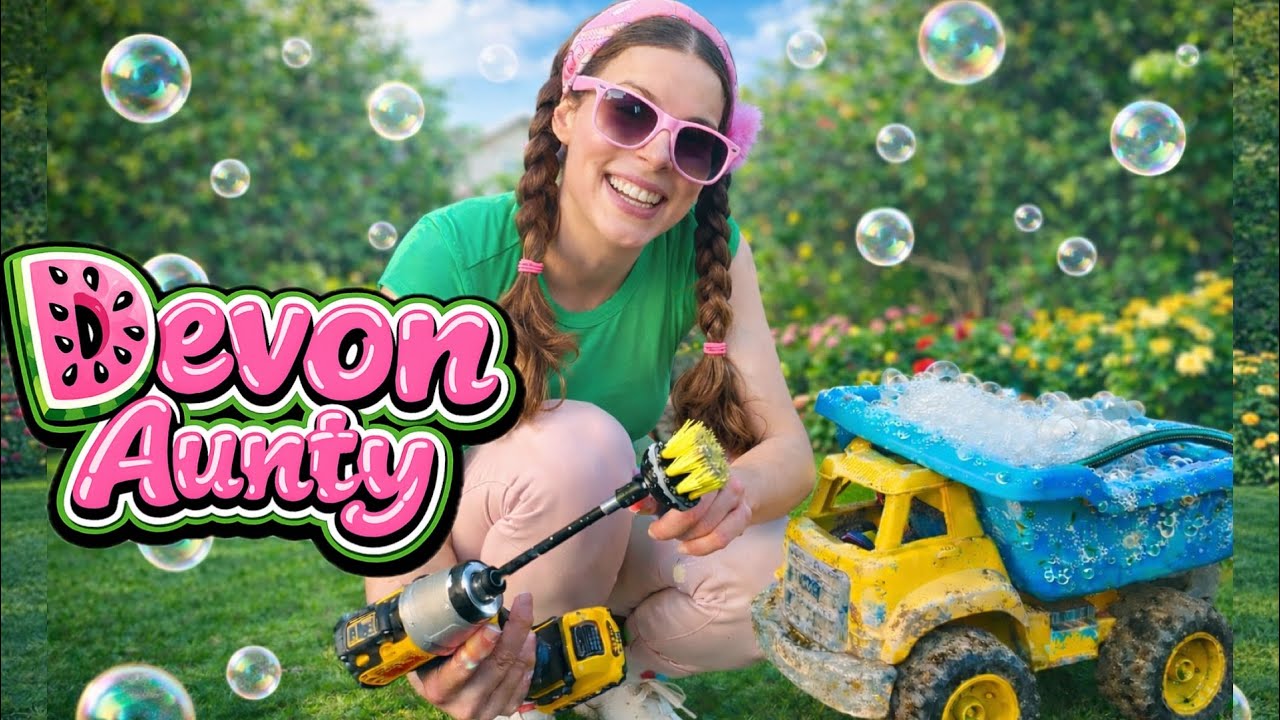Learn Facts about Construction Trucks at the Car Wash | Educational Fun for Kids