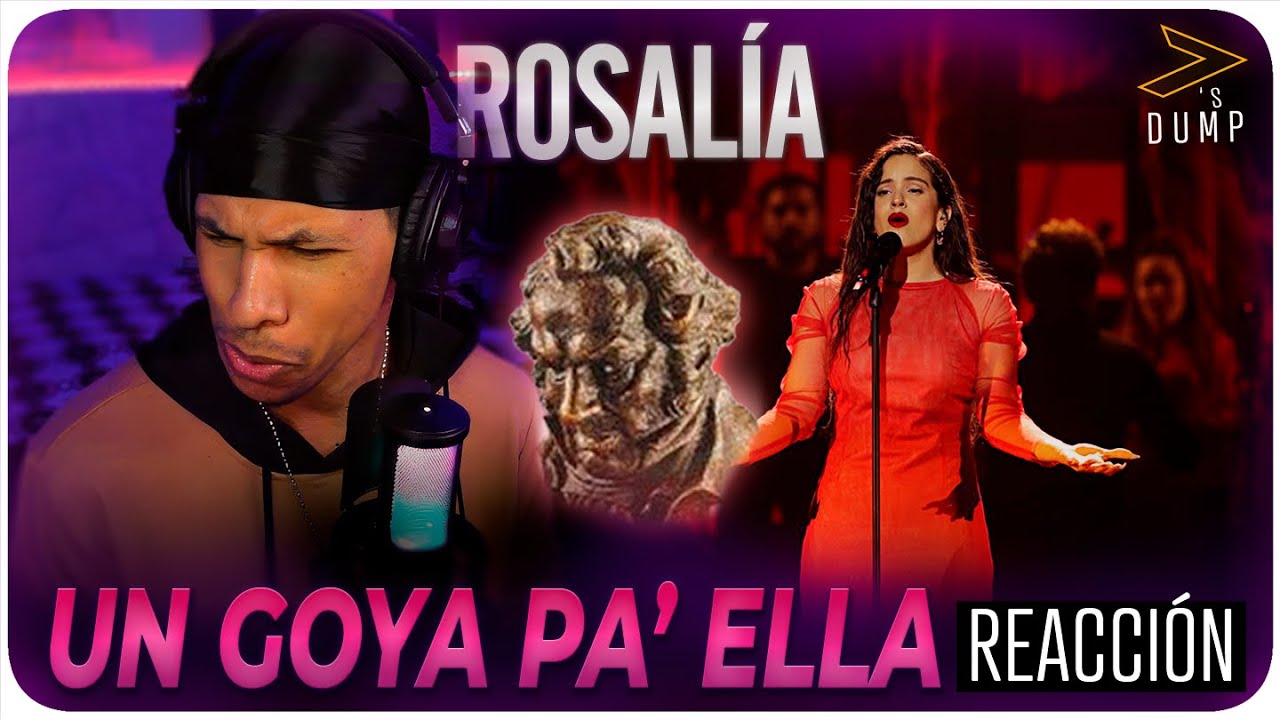 Rosalía en los Premios Goya Reaccion