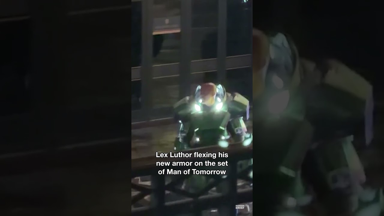 Lex Luthor Testing His New War Suit Armor on the Man of Tomorrow Set