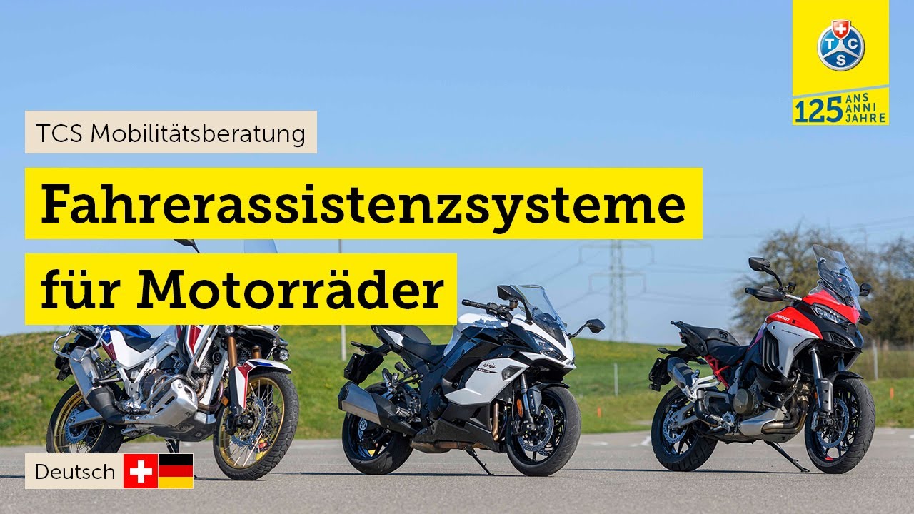 Motorrad-Fahrerassistenzsystem-Test (2021)| ABS f&uuml;r Kurvenfahrt, Totwinkel-Assistent, ACC...