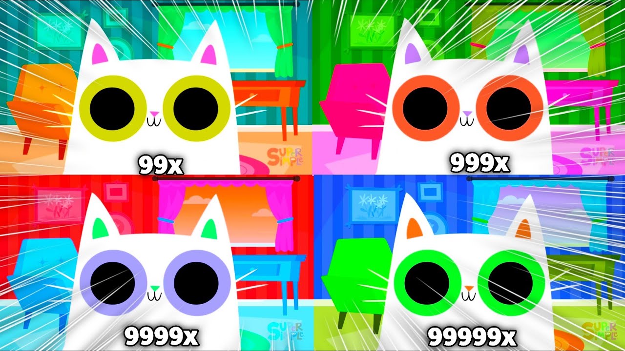 Super Simple Songs Where Is The Cat? Intro Logo Swirl at 999999x Speed ​​Klasky Csupo Effects!