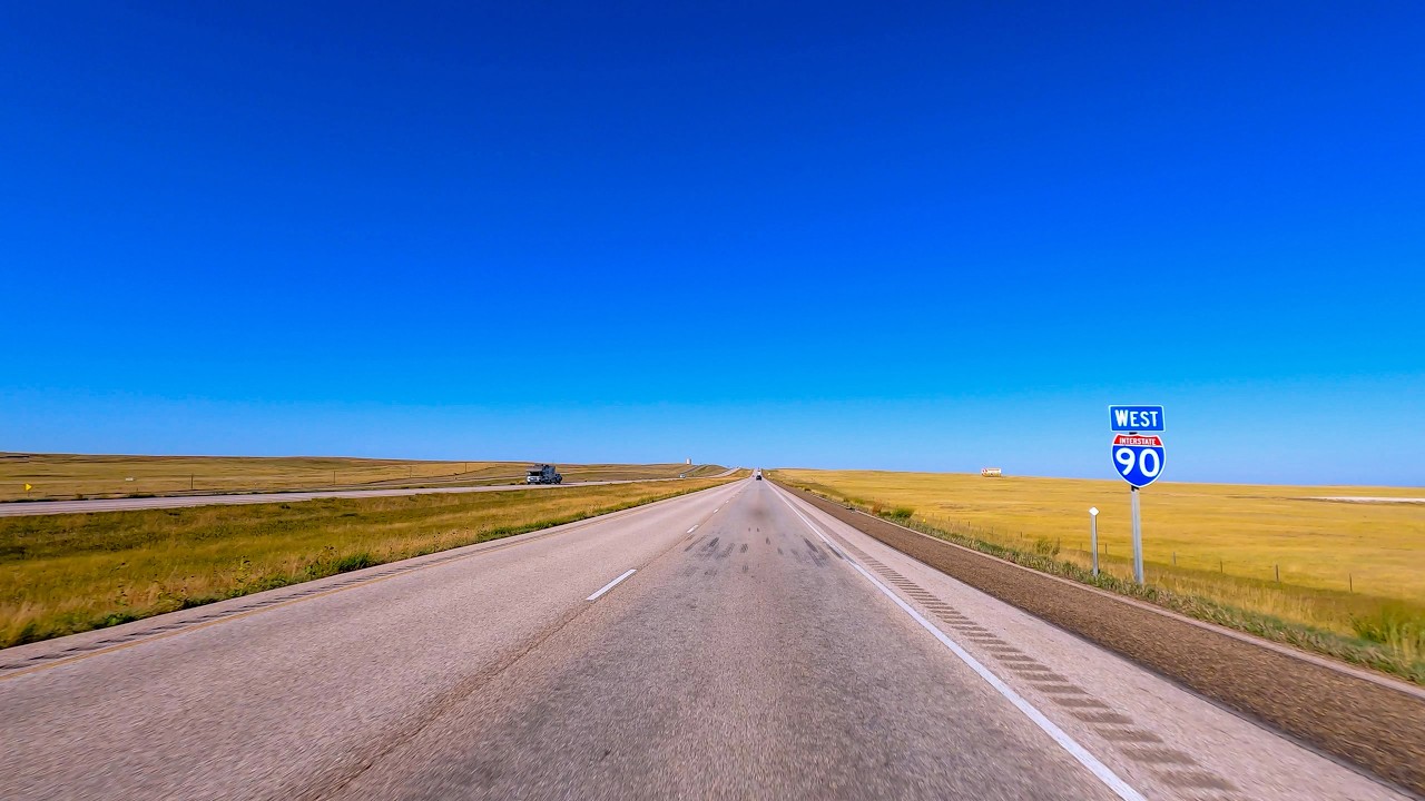I-90 & Highway 240 South Dakota - Badlands National Park Bound!